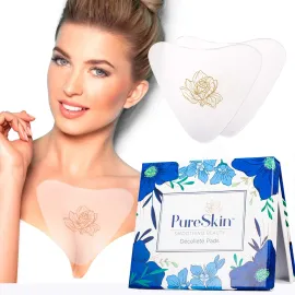 PureSkin Chest Wrinkle Pads-4 PACK -Decollete Anti Wrinkle Chest Pads | Silicone Patches for Wrinkles | Chest Wrinkles from Side Sleeping | Chest Wrinkles | Silicone Chest Pads PureSkin Chest Wrinkle Pads-4 PACK -Decollete Anti Wrinkle Chest Pads | Silicone Patches for Wrinkles | Chest Wrinkles from Side Sleeping | Chest Wrinkles | Silicone Chest Pads