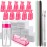 FANDAMEI Nail Polish Gel Remover Tools Kit with Nail Clips, 100ml Nail Polish Remover Bottle, 500 Nail Remover Cotton Pad, Nail Brush, Cuticle Pusher/Peeler, 100/180 Nail File,Buffer Block
