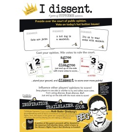 I Dissent: A Game of Supreme Opinions - Absurd Opinions Voting Party Card Game - RBG Court of Opinion - Ages 14+ - 3 to 9 Players I Dissent: A Game of Supreme Opinions - Absurd Opinions Voting Party Card Game - RBG Court of Opinion - Ages 14+ - 3 to 9 Players