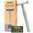 Bambaw Double Edge Safety Razor for Men & Women, Metal Razor with 5 Double Edge Safety Razor Blades, Eco-Friendly Razor - Silver