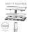 Bambaw Double Edge Safety Razor for Men & Women, Metal Razor with 5 Double Edge Safety Razor Blades, Eco-Friendly Razor - Silver