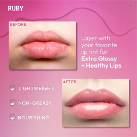 Ruby Kisses Hydrating Lip Oil Clear RLO01 (2 PACK) Ruby Kisses Hydrating Lip Oil Clear RLO01 (2 PACK)