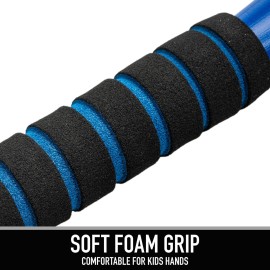 Franklin Sports MLB Kids Jumbo Plastic Bat - Blue - Backyard Baseball Large