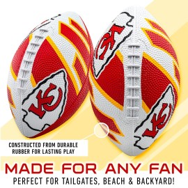 Franklin Sports NFL Kansas City Chiefs Football - Youth Football - Mini 8.5 Rubber Ball - Perfect for Kids - Team Logos and Colors Franklin Sports NFL Kansas City Chiefs Football - Youth Football - Mini 8.5 Rubber Ball - Perfect for Kids - Team Logos and Colors