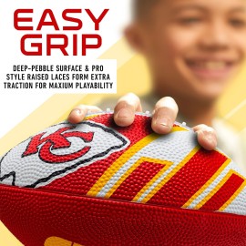 Franklin Sports NFL Kansas City Chiefs Football - Youth Football - Mini 8.5 Rubber Ball - Perfect for Kids - Team Logos and Colors Franklin Sports NFL Kansas City Chiefs Football - Youth Football - Mini 8.5 Rubber Ball - Perfect for Kids - Team Logos and Colors