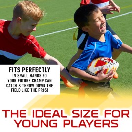 Franklin Sports NFL Kansas City Chiefs Football - Youth Football - Mini 8.5 Rubber Ball - Perfect for Kids - Team Logos and Colors Franklin Sports NFL Kansas City Chiefs Football - Youth Football - Mini 8.5 Rubber Ball - Perfect for Kids - Team Logos and Colors