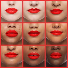 Revlon Super Lustrous The Luscious Mattes Lipstick, High Impact with Moisturizing Velvety Formula, On Fire, 0.74 oz
