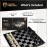 Chess Armory Magnetic 9.5 Inches Travel Chess Set - Folding Board with Storage Box & 2 Extra Queen.