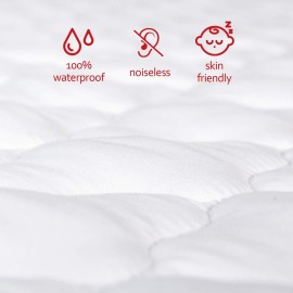Waterproof Pack and Play Mattress Pad Sheets Fitted, Cotton Fabric Pack and Play Protector, Fits Graco Play Yard, Baby Mini Crib Sheet Cover Waterproof Pack and Play Mattress Pad Sheets Fitted, Cotton Fabric Pack and Play Protector, Fits Graco Play Yard, Baby Mini Crib Sheet Cover
