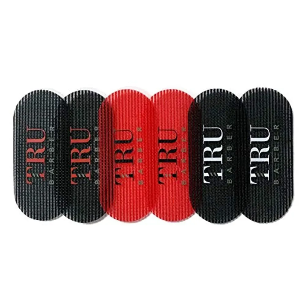 TRU BARBER HAIR GRIPPERS  3 COLORS BUNDLE PACK 6 PCS for Men and Women - Salon and Barber, Hair Clips for Styling, Hair holder Grips (Black/Red/Black) TRU BARBER HAIR GRIPPERS  3 COLORS BUNDLE PACK 6 PCS for Men and Women - Salon and Barber, Hair Clips for Styling, Hair holder Grips (Black/Red/Black)