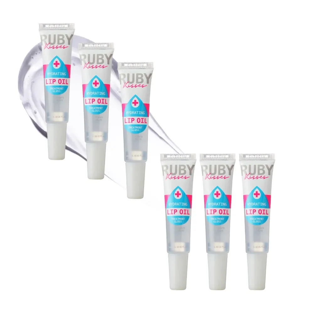 Ruby Kisses Hydrating Lip Oil Clear RLO01 (6 PACK) Ruby Kisses Hydrating Lip Oil Clear RLO01 (6 PACK)