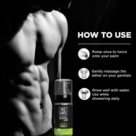 PEESAFE Natural Intimate Wash for Men | with Tea Tree Essential Oil | Ayurvedic | Intimate Wash | Men Genital Wash | Intimate Wash Men | Men\'s Intimate wash PEESAFE Natural Intimate Wash for Men | with Tea Tree Essential Oil | Ayurvedic | Intimate Wash | Men Genital Wash | Intimate Wash Men | Men\'s Intimate wash
