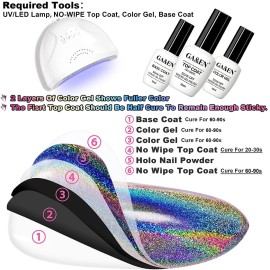 Holographic Nail Powder Fine Rainbow Holo Unicorn Mirror Laser Effect Multi Chrome Manicure Pigment Glitter Dust for Salon Home Nail Art DIY Deco, 0.04oz/1g, Sponge Tool/3pcs Holographic Nail Powder Fine Rainbow Holo Unicorn Mirror Laser Effect Multi Chrome Manicure Pigment Glitter Dust for Salon Home Nail Art DIY Deco, 0.04oz/1g, Sponge Tool/3pcs