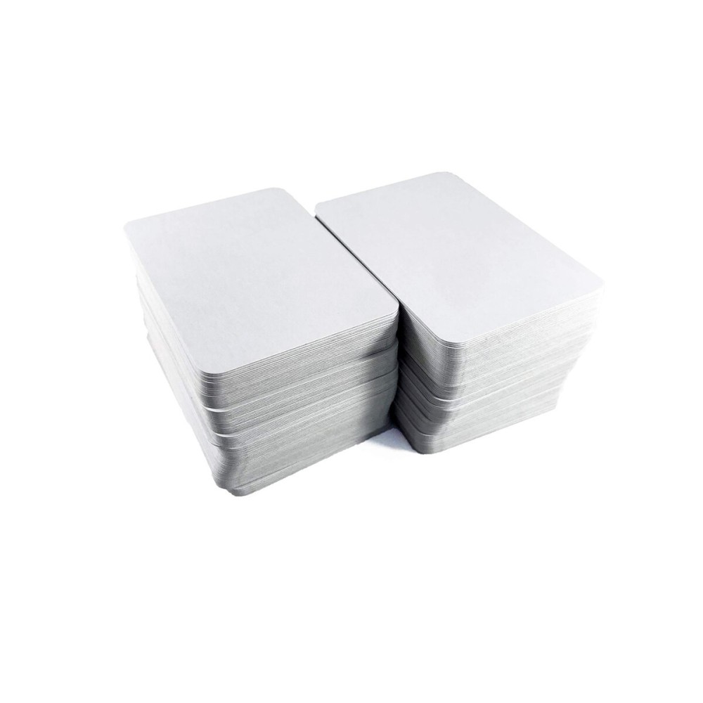 Apostrophe Games Miniature Blank Playing Cards (Matte Finish) 200 Blank, 2.68 x 1.75, Half Size Poker Card, Flash Cards, Board Game Cards Apostrophe Games Miniature Blank Playing Cards (Matte Finish) 200 Blank, 2.68 x 1.75, Half Size Poker Card, Flash Cards, Board Game Cards