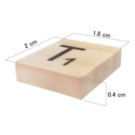 TMEEIHNSS 100Pcs Wooden Alphabet Tiles Scrabble Replacement Letters for Board Games, Wedding Frame and Wall Art (100) TMEEIHNSS 100Pcs Wooden Alphabet Tiles Scrabble Replacement Letters for Board Games, Wedding Frame and Wall Art (100)