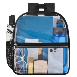 Oraben Clear Backpack for Stadium Events Clear Bag Large Stadium Backpack Waterproof 12x6x12 for Women Men Adult Concert Sport Work