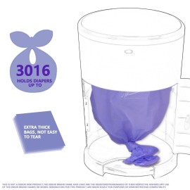 Diaper Pail Refills Increased 30% length Compatible with Dekor Plus Diaper Pails Lavender Scent Holds up to 3016 Diapers (4 Pack) Diaper Pail Refills Increased 30% length Compatible with Dekor Plus Diaper Pails Lavender Scent Holds up to 3016 Diapers (4 Pack)