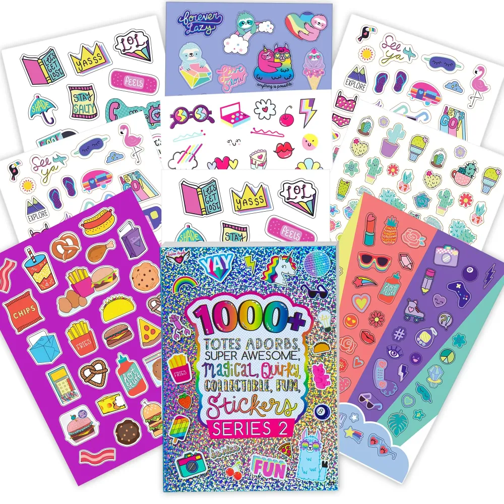 Fashion Angels 1,000+ Totes Adorbs Sticker Book, Includes Fun & Colorful Craft Stickers, Ideal for Accessorizing Kids & Teens Notebooks, Journals & More Fashion Angels 1,000+ Totes Adorbs Sticker Book, Includes Fun & Colorful Craft Stickers, Ideal for Accessorizing Kids & Teens Notebooks, Journals & More