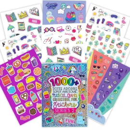 Fashion Angels 1,000+ Totes Adorbs Sticker Book, Includes Fun & Colorful Craft Stickers, Ideal for Accessorizing Kids & Teens Notebooks, Journals & More