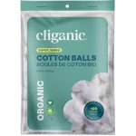 Cliganic Organic Super Jumbo Cotton Balls (100 Count) - Hypoallergenic, Absorbent, Large Size, 100% Pure (Packaging May Vary)