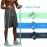 A AZURELIFE Resistance Bands,Professional Long Non-Latex Elastic Stretch Bands,Exercise Bands for Physical Therapy, Yoga, Pilates, Rehab, at-Home or The Gym Workouts, Strength Training