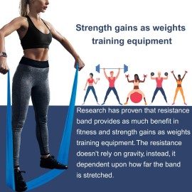 A AZURELIFE Resistance Bands,Professional Long Non-Latex Elastic Stretch Bands,Exercise Bands for Physical Therapy, Yoga, Pilates, Rehab, at-Home or The Gym Workouts, Strength Training A AZURELIFE Resistance Bands,Professional Long Non-Latex Elastic Stretch Bands,Exercise Bands for Physical Therapy, Yoga, Pilates, Rehab, at-Home or The Gym Workouts, Strength Training