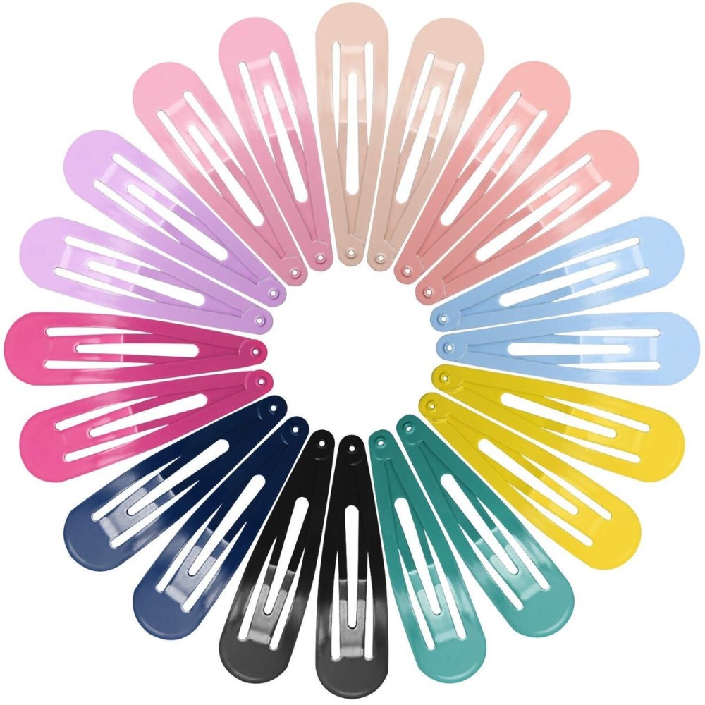 Snap Hair Clips for Women Girls, Funtopia 40 Pcs 7cm / 2.8 Inch Long No Slip Metal Hair Clips, Large Snap Hair Barrettes Hairpins for Thick Hair (Mixed color) Snap Hair Clips for Women Girls, Funtopia 40 Pcs 7cm / 2.8 Inch Long No Slip Metal Hair Clips, Large Snap Hair Barrettes Hairpins for Thick Hair (Mixed color)