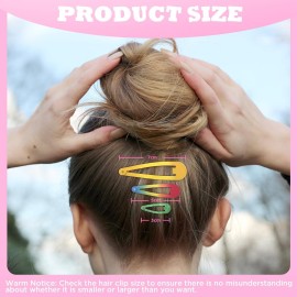Snap Hair Clips for Women Girls, Funtopia 40 Pcs 7cm / 2.8 Inch Long No Slip Metal Hair Clips, Large Snap Hair Barrettes Hairpins for Thick Hair (Mixed color) Snap Hair Clips for Women Girls, Funtopia 40 Pcs 7cm / 2.8 Inch Long No Slip Metal Hair Clips, Large Snap Hair Barrettes Hairpins for Thick Hair (Mixed color)