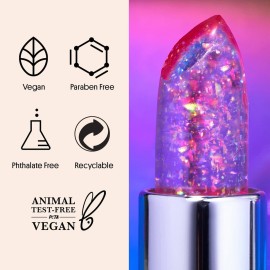 Winky Lux Glitter Confetti Balm, pH Color Changing Lipstick, Vegan & Cruelty Free Lip Balm, Hydrate & Plump, Sheer Pink Lipstick With Lavender Confetti Winky Lux Glitter Confetti Balm, pH Color Changing Lipstick, Vegan & Cruelty Free Lip Balm, Hydrate & Plump, Sheer Pink Lipstick With Lavender Confetti