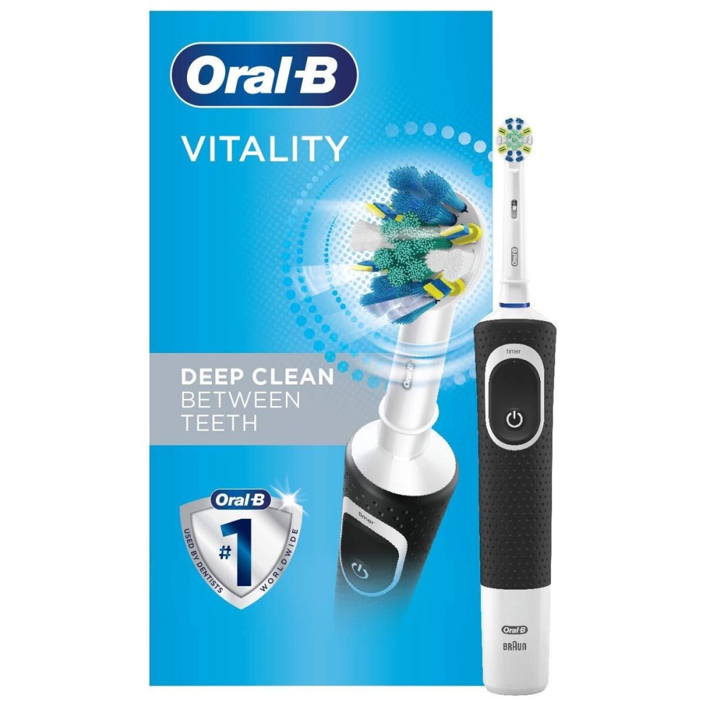 Oral-B Vitality FlossAction Electric Toothbrush with Replacement Brush Head, Black Oral-B Vitality FlossAction Electric Toothbrush with Replacement Brush Head, Black