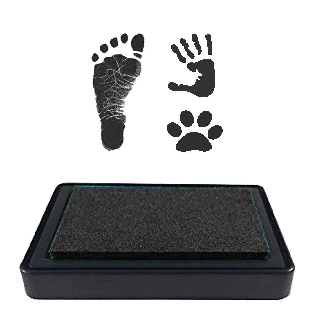 Ink Pad for Baby Footprint, Baby Handprint, Paw Print Pad, Create Impressive Keepsake Stamp, Non-Toxic Ink pad, Perfect Baby Shower Registry Gift for Boys and Girls (Black) Ink Pad for Baby Footprint, Baby Handprint, Paw Print Pad, Create Impressive Keepsake Stamp, Non-Toxic Ink pad, Perfect Baby Shower Registry Gift for Boys and Girls (Black)