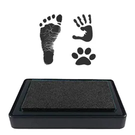 Ink Pad for Baby Footprint, Baby Handprint, Paw Print Pad, Create Impressive Keepsake Stamp, Non-Toxic Ink pad, Perfect Baby Shower Registry Gift for Boys and Girls (Black) Ink Pad for Baby Footprint, Baby Handprint, Paw Print Pad, Create Impressive Keepsake Stamp, Non-Toxic Ink pad, Perfect Baby Shower Registry Gift for Boys and Girls (Black)
