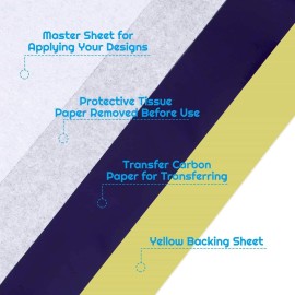 Tattoo Transfer Paper, Cridoz 35 Sheets Stencil Transfer Paper for Tattooing, A4 Size Tattoo Transfer Paper, Cridoz 35 Sheets Stencil Transfer Paper for Tattooing, A4 Size