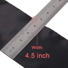 Leeven 2 Pcs Silky Edge Scarves 4.5\'x54\' Large Wig Grip Band Women\'s Satin Headband For Lace Front Wigs Non Slip Hair Wrap Black Edge Laying Scarf For Makeup, Facial, Sport, Yoga Leeven 2 Pcs Silky Edge Scarves 4.5\'x54\' Large Wig Grip Band Women\'s Satin Headband For Lace Front Wigs Non Slip Hair Wrap Black Edge Laying Scarf For Makeup, Facial, Sport, Yoga
