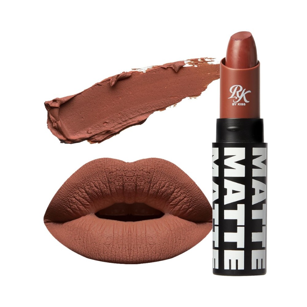 Ruby Kisses Lipstick, Matte Finish, Long-Lasting, Highly Pigmented, Smooth Apply, Full Coverage Lip Color Makeup (Rosy Brown) Ruby Kisses Lipstick, Matte Finish, Long-Lasting, Highly Pigmented, Smooth Apply, Full Coverage Lip Color Makeup (Rosy Brown)