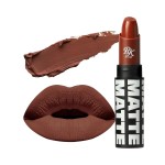 Ruby Kisses Lipstick, Matte Finish, Long-Lasting, Highly Pigmented, Smooth Apply, Full Coverage Lip Color Makeup (Cinnamon Roll)