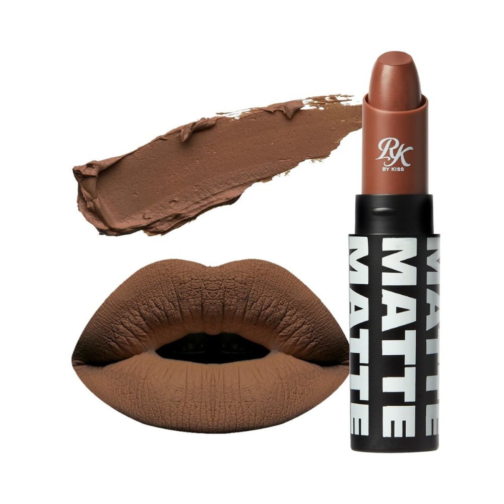 Ruby Kisses Lipstick, Matte Finish, Long-Lasting, Highly Pigmented, Smooth Apply, Full Coverage Lip Color Makeup (Dolce RK) Ruby Kisses Lipstick, Matte Finish, Long-Lasting, Highly Pigmented, Smooth Apply, Full Coverage Lip Color Makeup (Dolce RK)