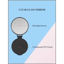 Compact Mirror Bulk Round Makeup Mirror for Purse, Set of 3, 2.6 L x 2.37 W (Black) Compact Mirror Bulk Round Makeup Mirror for Purse, Set of 3, 2.6 L x 2.37 W (Black)