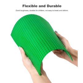 LVHERO Classic Baseplates Building Plates for Building Bricks 100% Compatible with All Major Brands-Baseplate, 10in x 10in, Pack of 8 (Green)