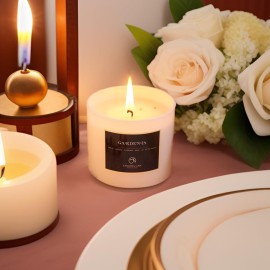 Chloefu LAN Premium Gardenia Scented Candle for Men & Women, Highly Scented, 7.1oz|45 Hour Long Lasting, All Natural Soy Candles, Home Decor, White Glass Jar Candle with Gift Box Chloefu LAN Premium Gardenia Scented Candle for Men & Women, Highly Scented, 7.1oz|45 Hour Long Lasting, All Natural Soy Candles, Home Decor, White Glass Jar Candle with Gift Box