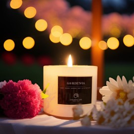 Chloefu LAN Premium Gardenia Scented Candle for Men & Women, Highly Scented, 7.1oz|45 Hour Long Lasting, All Natural Soy Candles, Home Decor, White Glass Jar Candle with Gift Box Chloefu LAN Premium Gardenia Scented Candle for Men & Women, Highly Scented, 7.1oz|45 Hour Long Lasting, All Natural Soy Candles, Home Decor, White Glass Jar Candle with Gift Box