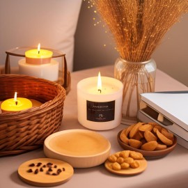 Chloefu LAN Premium Gardenia Scented Candle for Men & Women, Highly Scented, 7.1oz|45 Hour Long Lasting, All Natural Soy Candles, Home Decor, White Glass Jar Candle with Gift Box Chloefu LAN Premium Gardenia Scented Candle for Men & Women, Highly Scented, 7.1oz|45 Hour Long Lasting, All Natural Soy Candles, Home Decor, White Glass Jar Candle with Gift Box