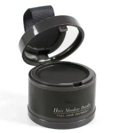 Hairline Powder (Black) Hair Color Shadow, Instantly Cover Gray Hair, Touch-Up for Thin Hair - 4g