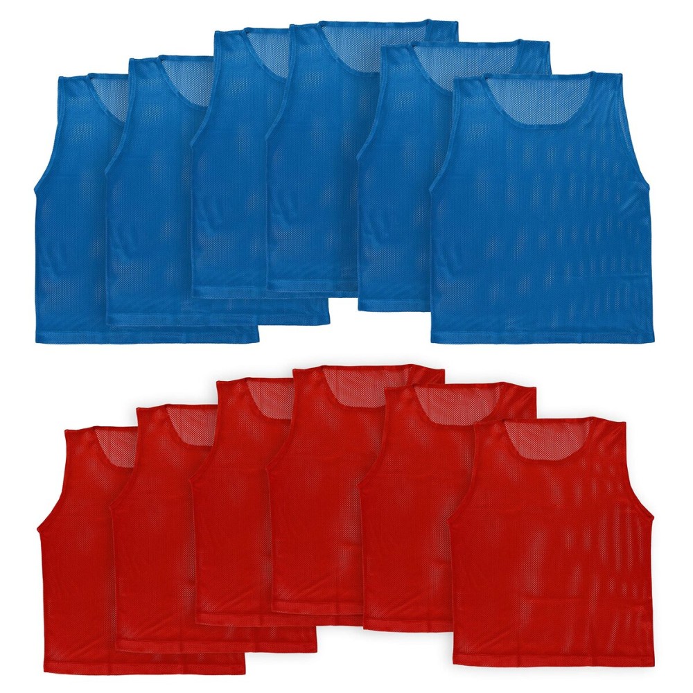 Athllete LITEMESH Pinnies Scrimmage Vests Team Practice Jersey for Child Youth (12 Jerseys) Lightweight Pennys