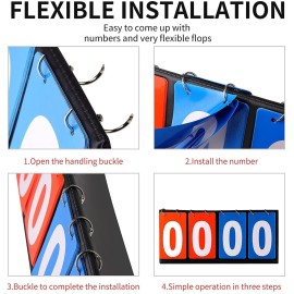 yiwoo Scoreboard Score Keeper,Volleyball Basketball Tennis Table Tennis Scoreboards(4-Digital) yiwoo Scoreboard Score Keeper,Volleyball Basketball Tennis Table Tennis Scoreboards(4-Digital)