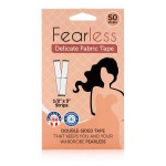 Fearless Tape - Delicate Fabric - Women\'s Double Sided Tape for Clothing and Body, Transparent Clear Color for All Skin Shades, 50 Count