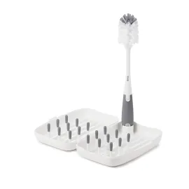 OXO Tot Travel Size Drying Rack with Bottle Brush- Gray OXO Tot Travel Size Drying Rack with Bottle Brush- Gray