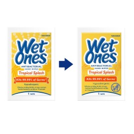 Wet Ones Antibacterial Hand & Face wipes, Citrus Scent Singles, 24 Count, Pack Of 6 Wet Ones Antibacterial Hand & Face wipes, Citrus Scent Singles, 24 Count, Pack Of 6