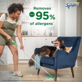 Swiffer Sweeper 2-in-1 Dry + Wet Floor Mopping and Sweeping Kit, Multi-Surface Kit for Floor Cleaning, Kit Includes 1 Sweeper, 14 Dry Sweeping Cloths, 5 Wet Mopping Cloths Swiffer Sweeper 2-in-1 Dry + Wet Floor Mopping and Sweeping Kit, Multi-Surface Kit for Floor Cleaning, Kit Includes 1 Sweeper, 14 Dry Sweeping Cloths, 5 Wet Mopping Cloths