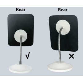 YEAKE Adjustable Flexible Gooseneck Makeup Mirror,360Rotation Folding Portable Desk Vanity Mirror with Stand Shower Shaving Cosmetic Mirror Square YEAKE Adjustable Flexible Gooseneck Makeup Mirror,360Rotation Folding Portable Desk Vanity Mirror with Stand Shower Shaving Cosmetic Mirror Square